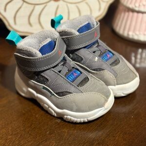 JORDAN Gray and Blue Shoes